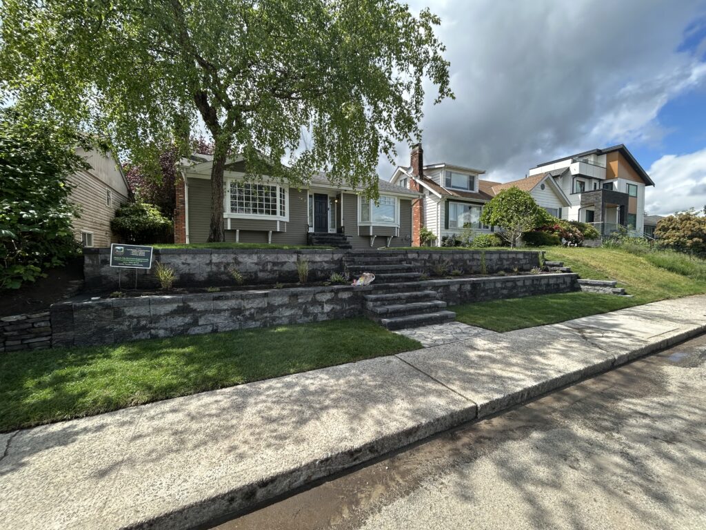 new westminster retaining wall