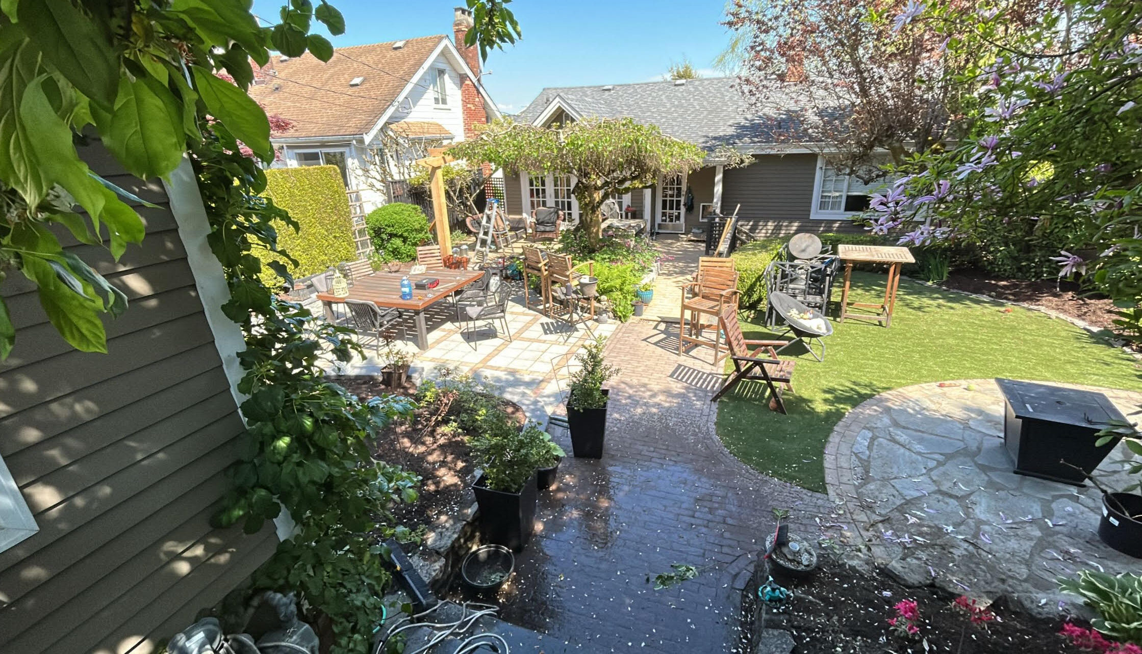new westminster patio. custom landscaping