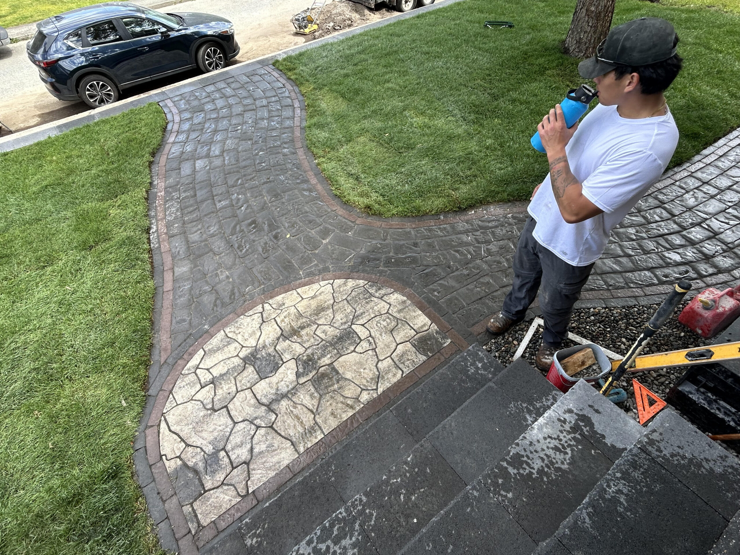 New Westminster paver path